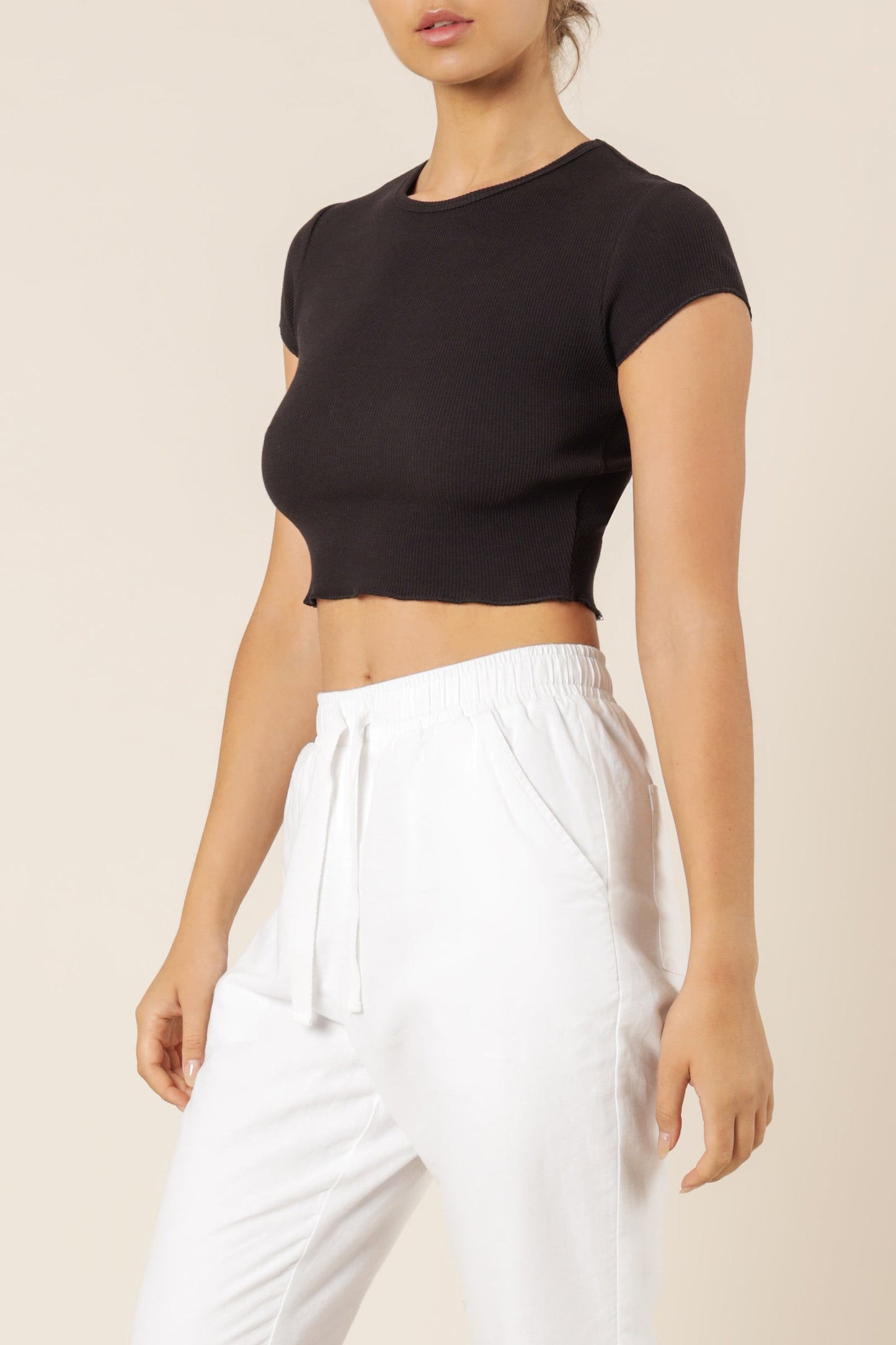CAMERON BASIC WAFFLE TEE