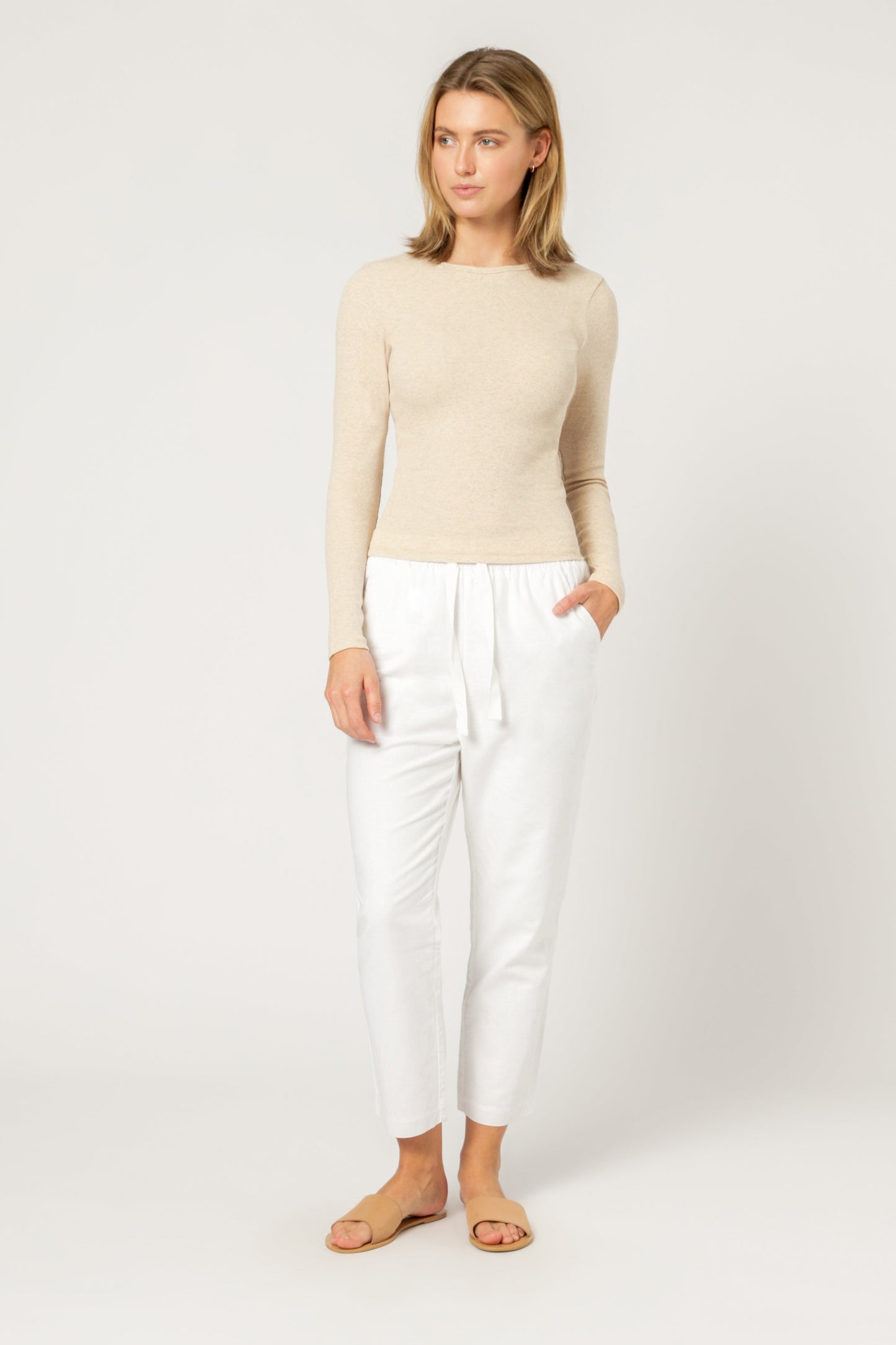 CHARLIE LS RIB TEE