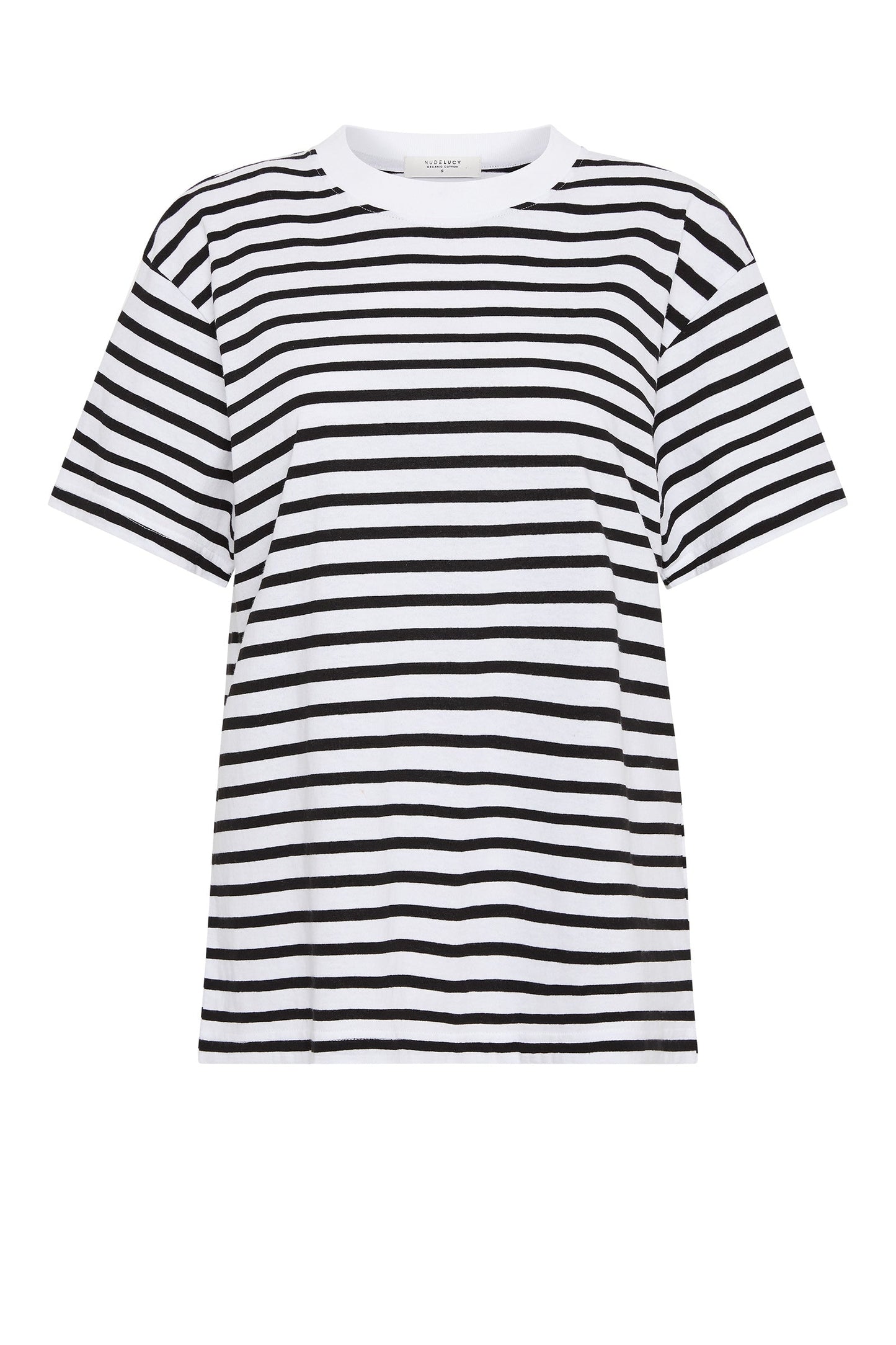 ORGANIC STRIPE BOYFRIEND TEE