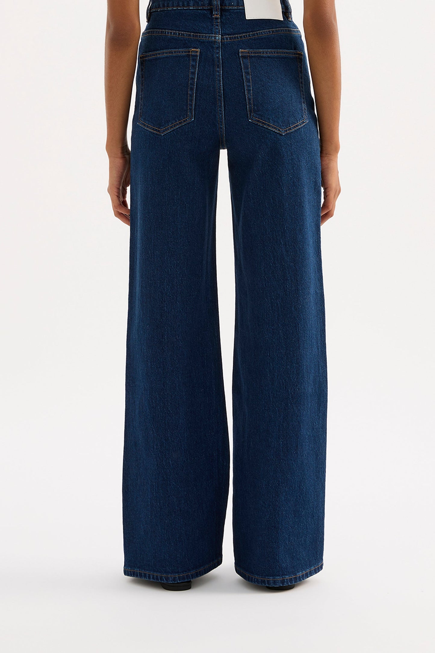 ORGANIC STRETCH WIDE LEG JEAN