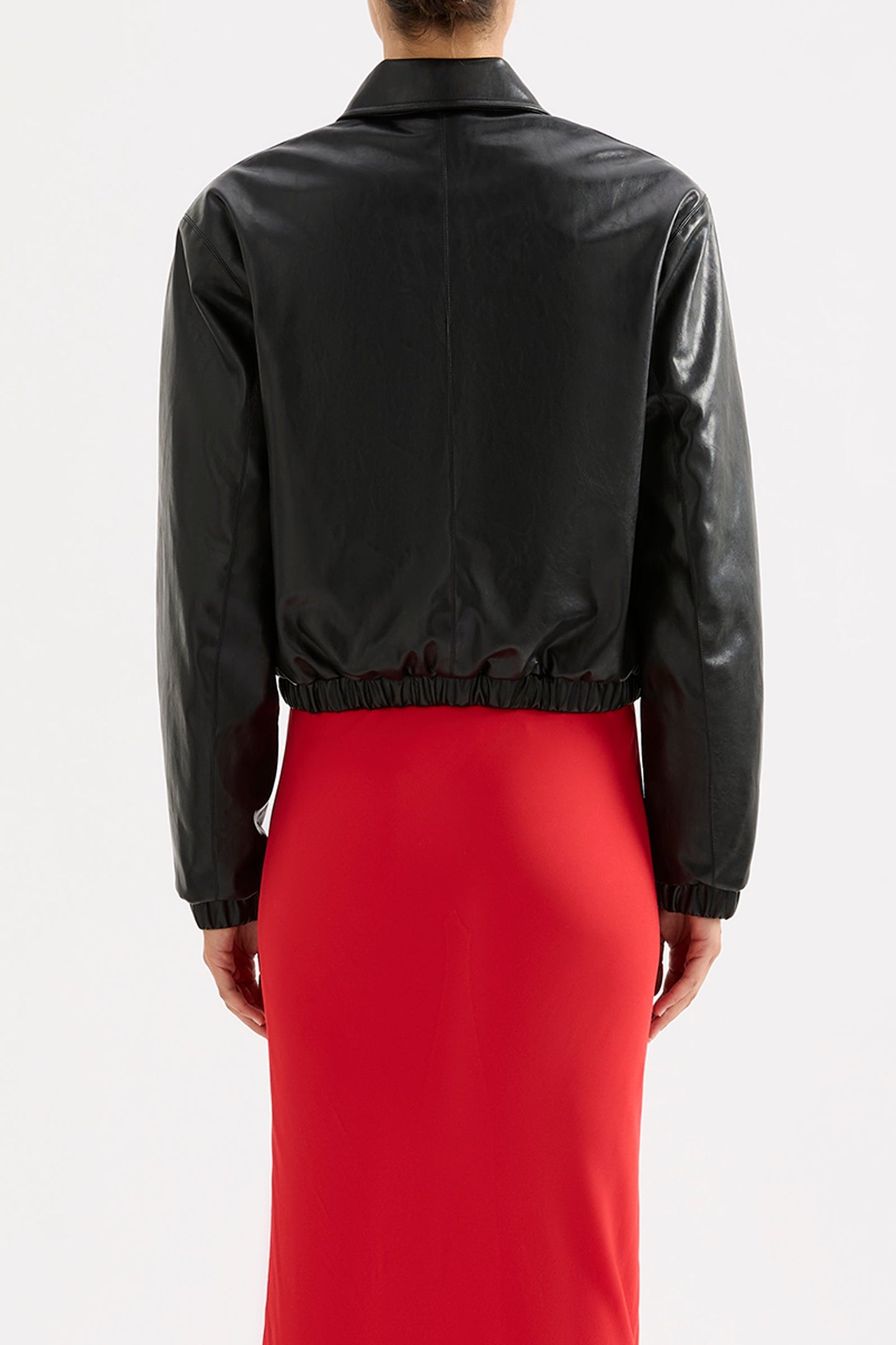 TABRIZ VEGAN LEATHER BOMBER