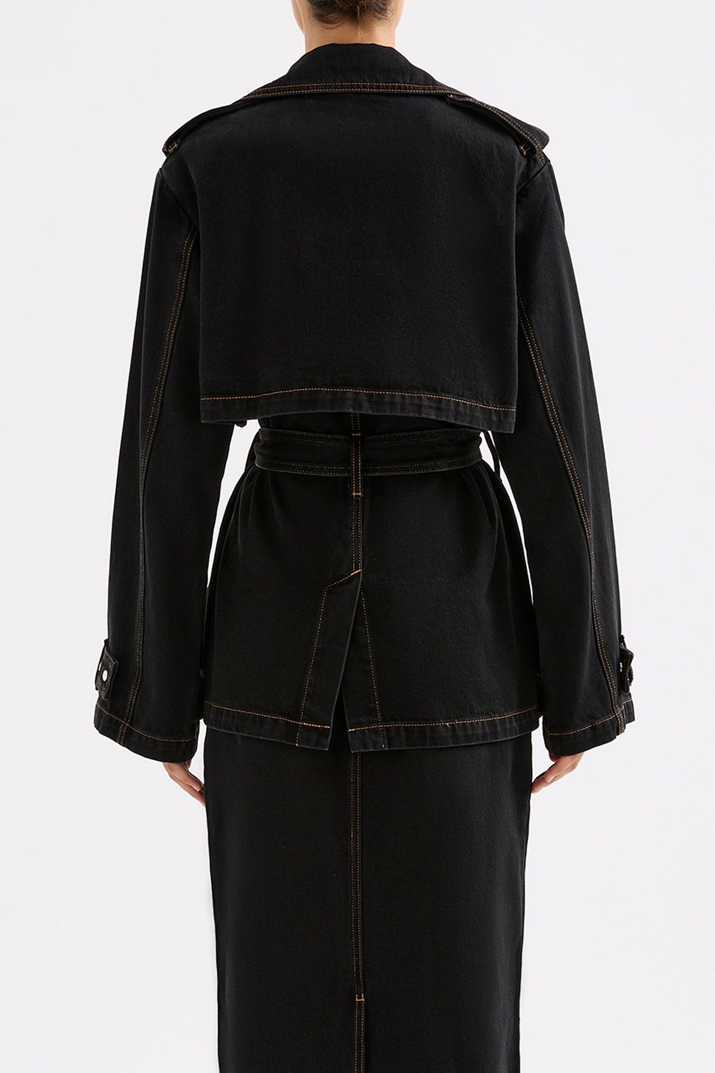 INAYA DENIM TRENCH