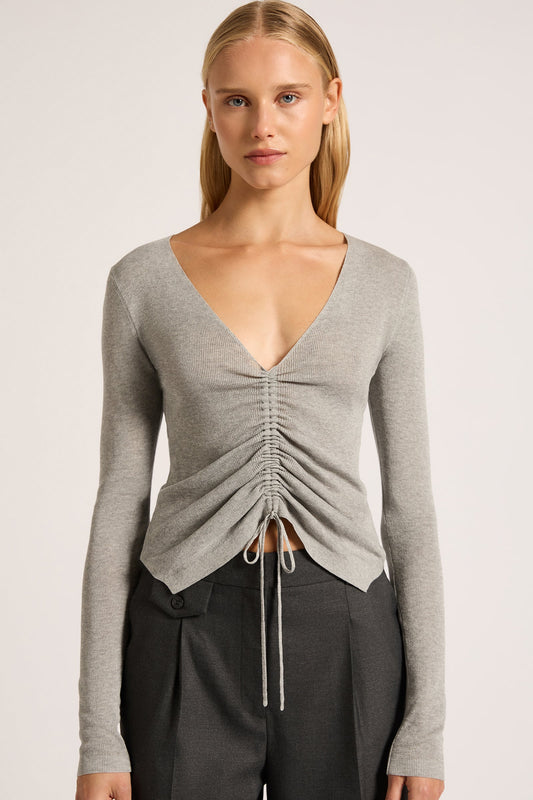 AVRIL LS KNIT TOP