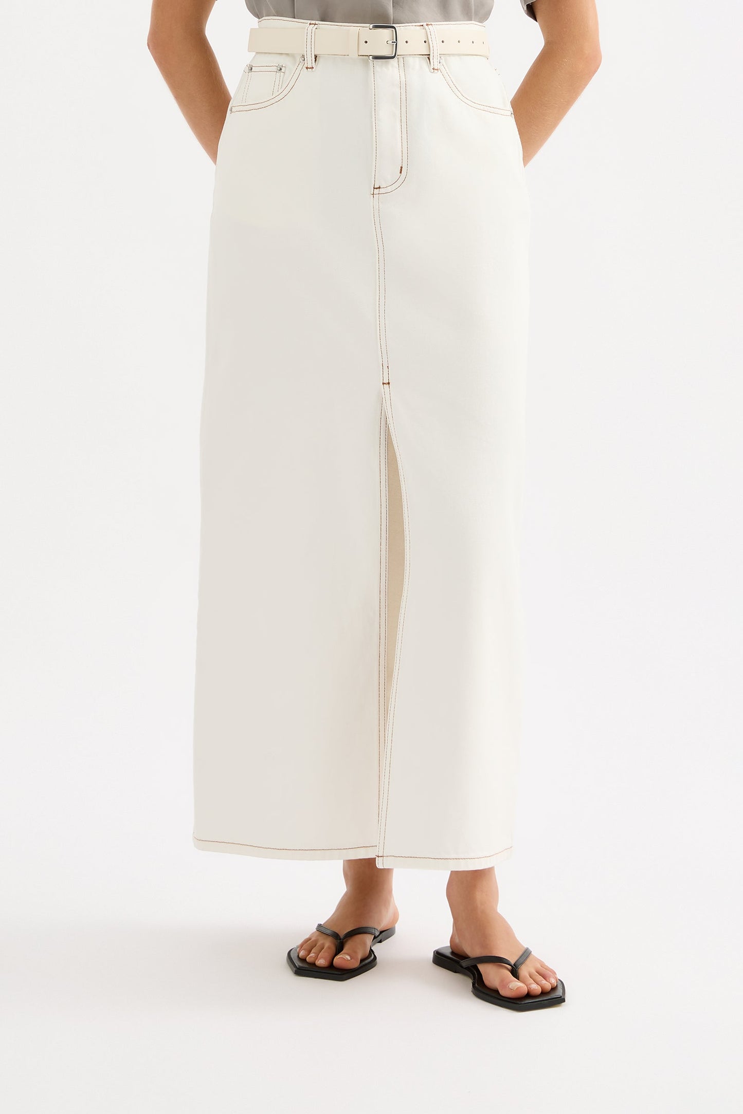 SIA DENIM MAXI SKIRT