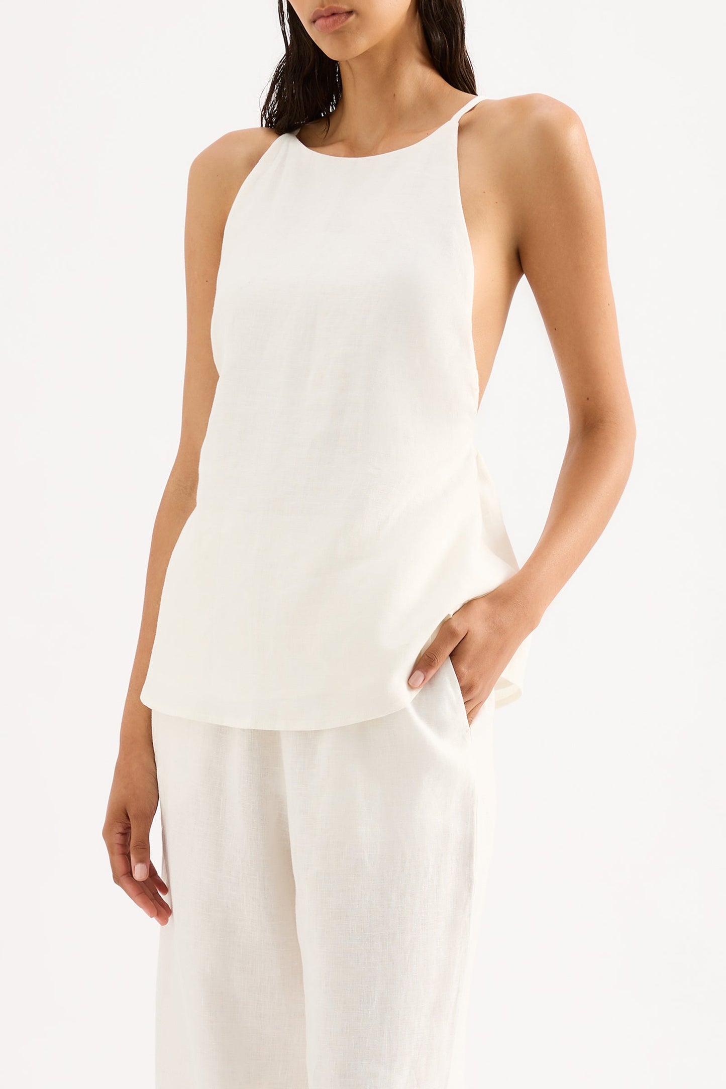 ZIBA LINEN TOP