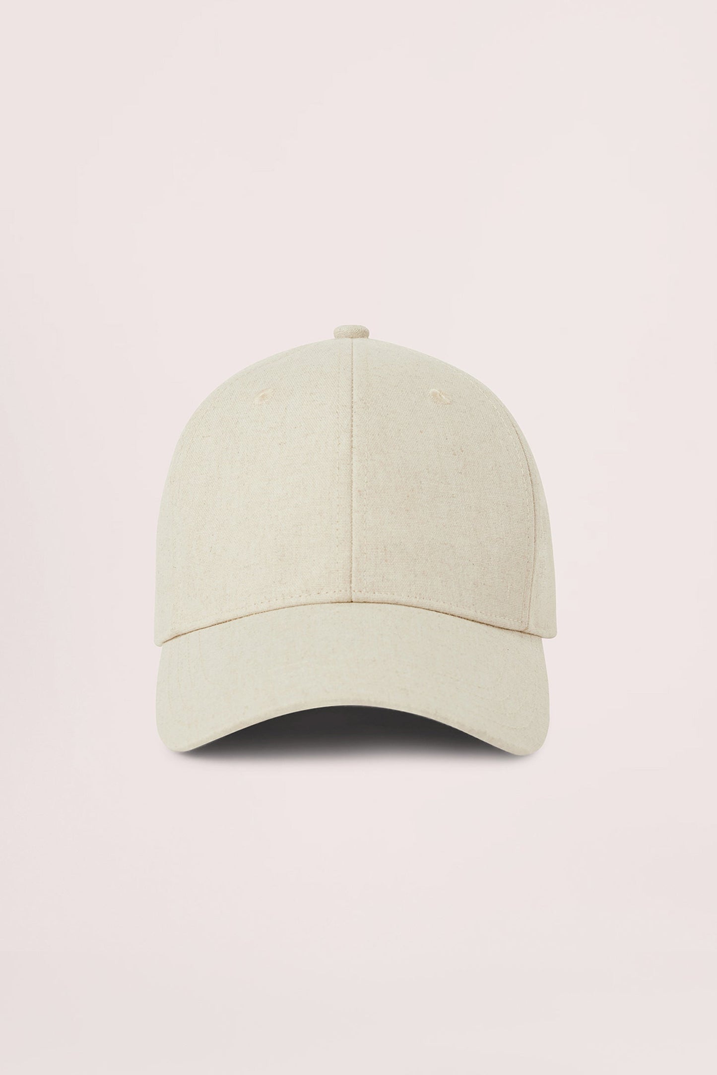 NUDE LINEN CAP