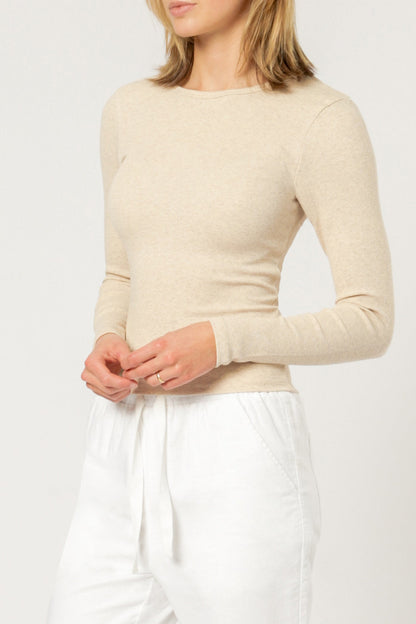 CHARLIE LS RIB TEE