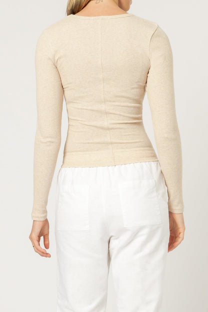CHARLIE LS RIB TEE