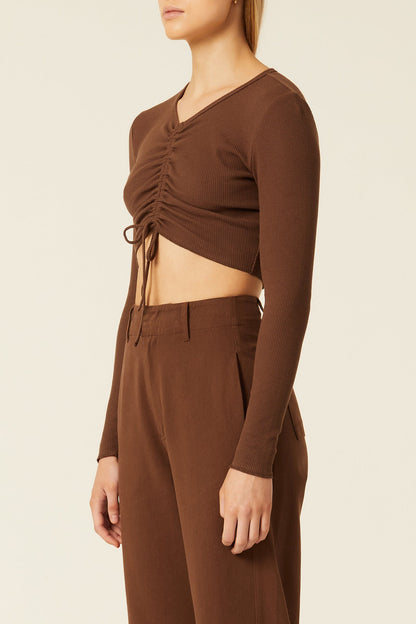 LANE DRAWSTRING TEE