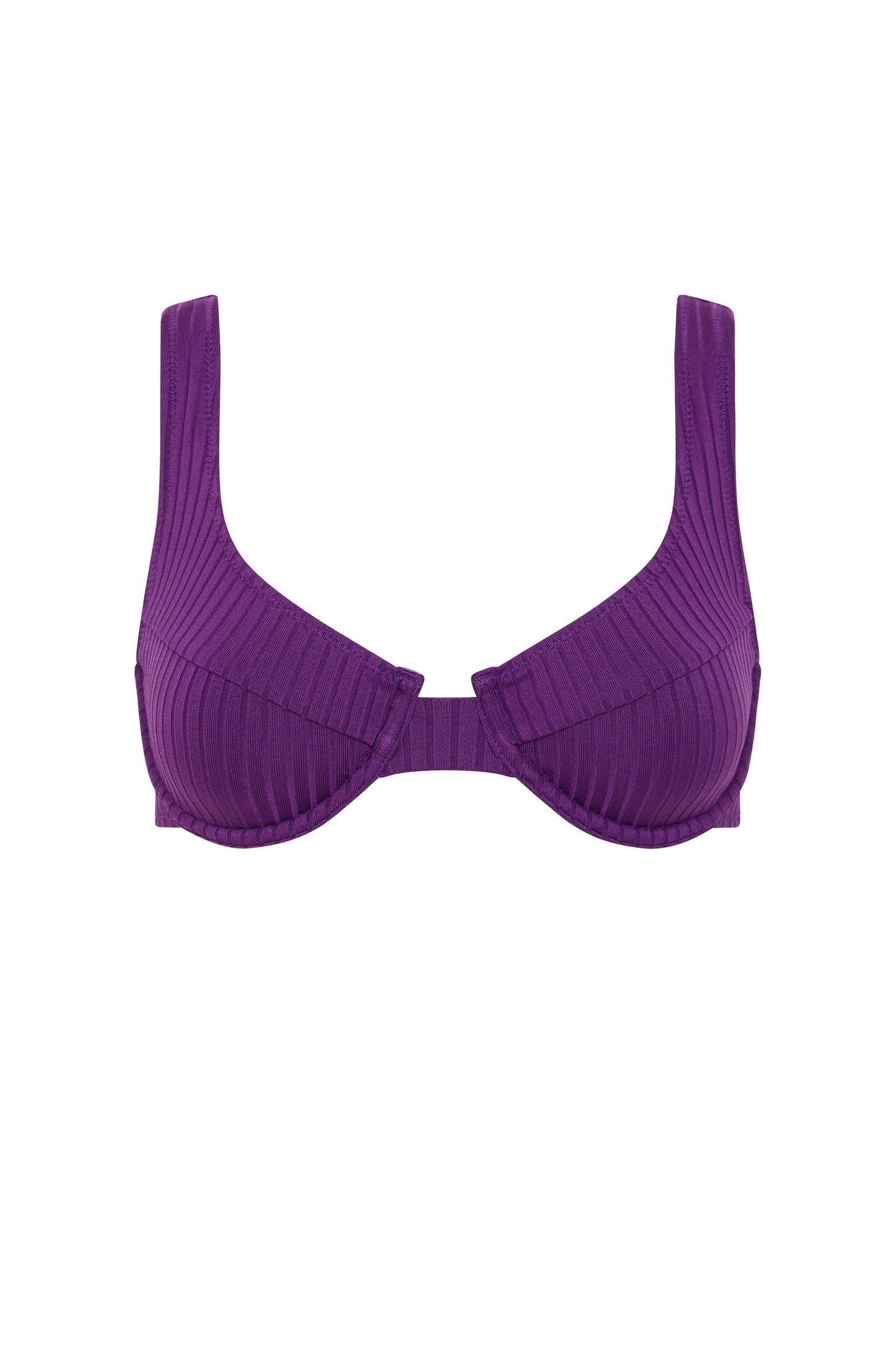 RIB THICK STRAP BRALETTE