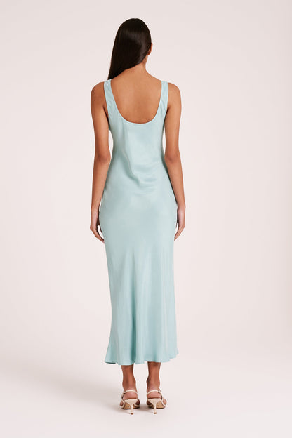 STAS CUPRO SLIP DRESS