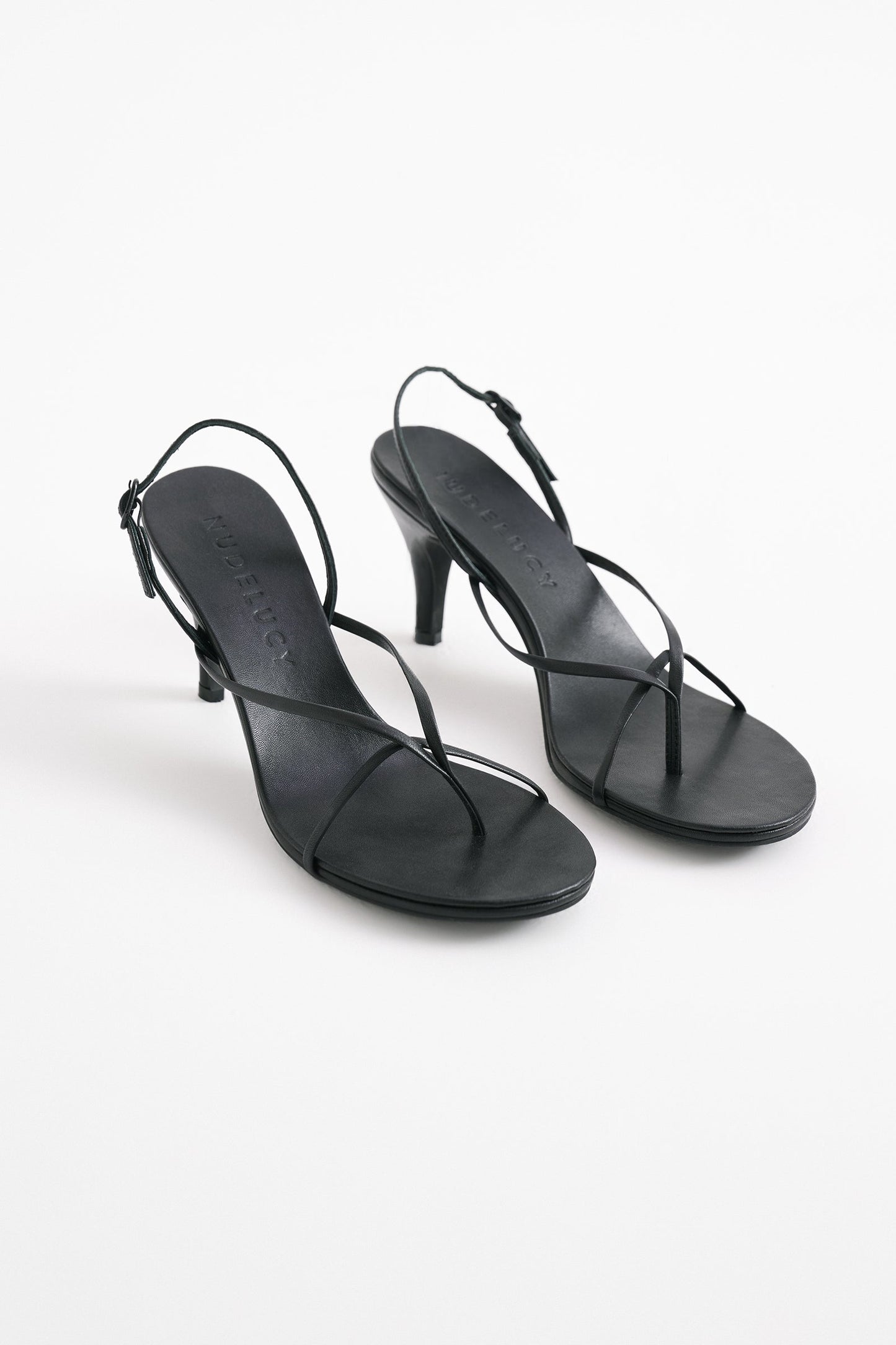 STACE LEATHER SLINGBACK HEEL