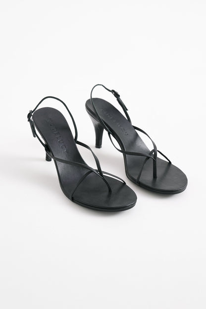 STACE LEATHER SLINGBACK HEEL