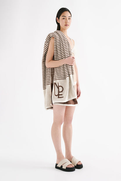 NUDE STRIPE BEACH TOWEL