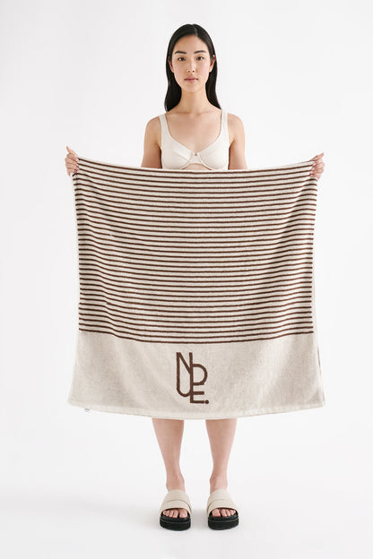 NUDE STRIPE BEACH TOWEL