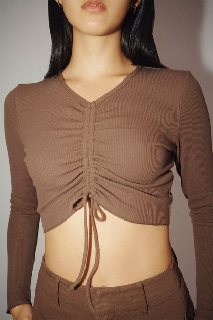 LANE DRAWSTRING TEE