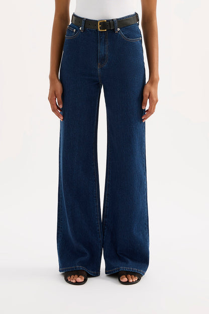 ORGANIC STRETCH WIDE LEG JEAN