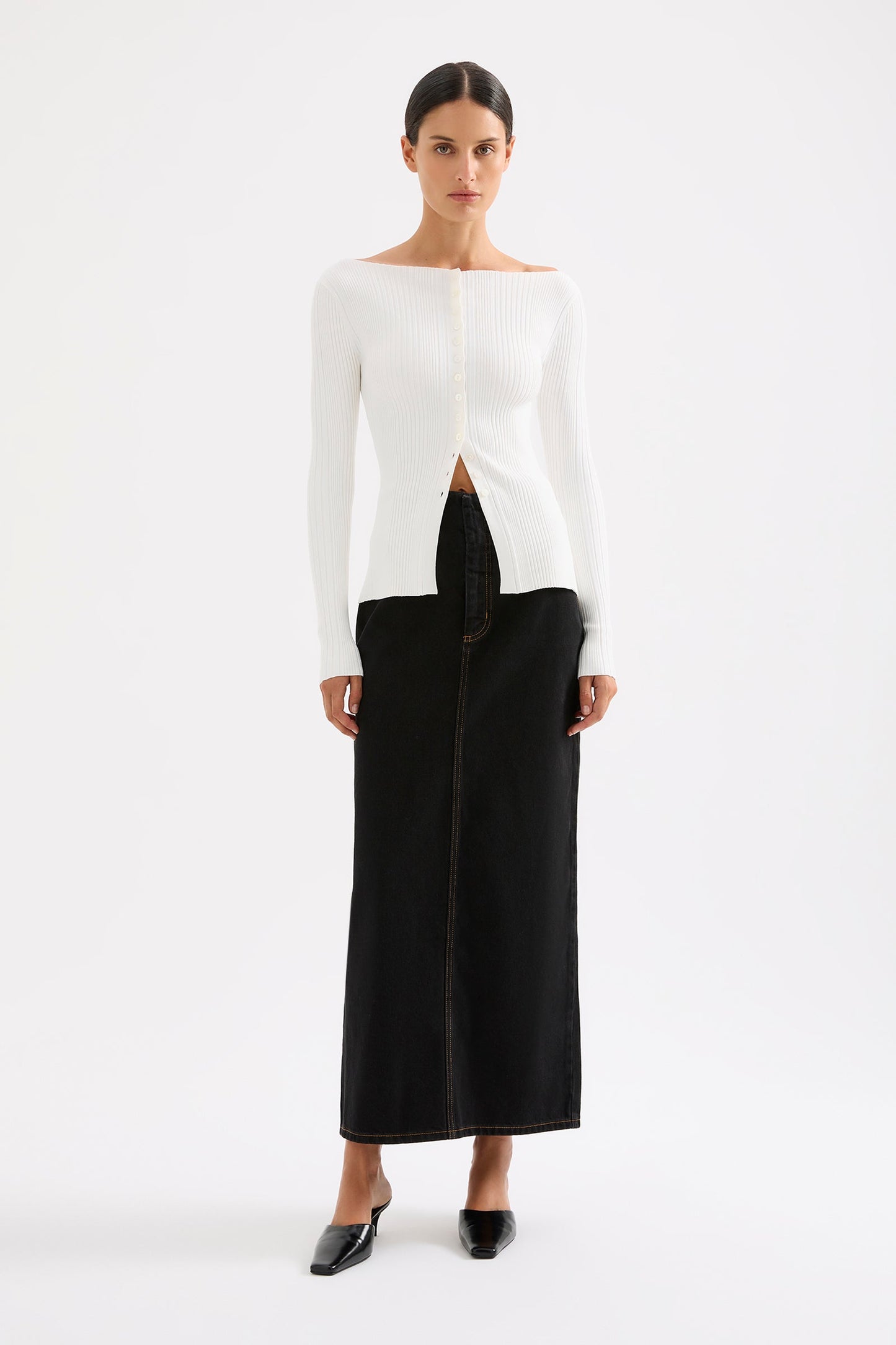 INAYA DENIM SKIRT