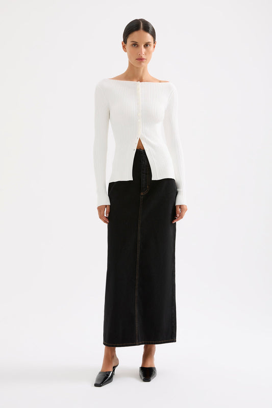 INAYA DENIM SKIRT