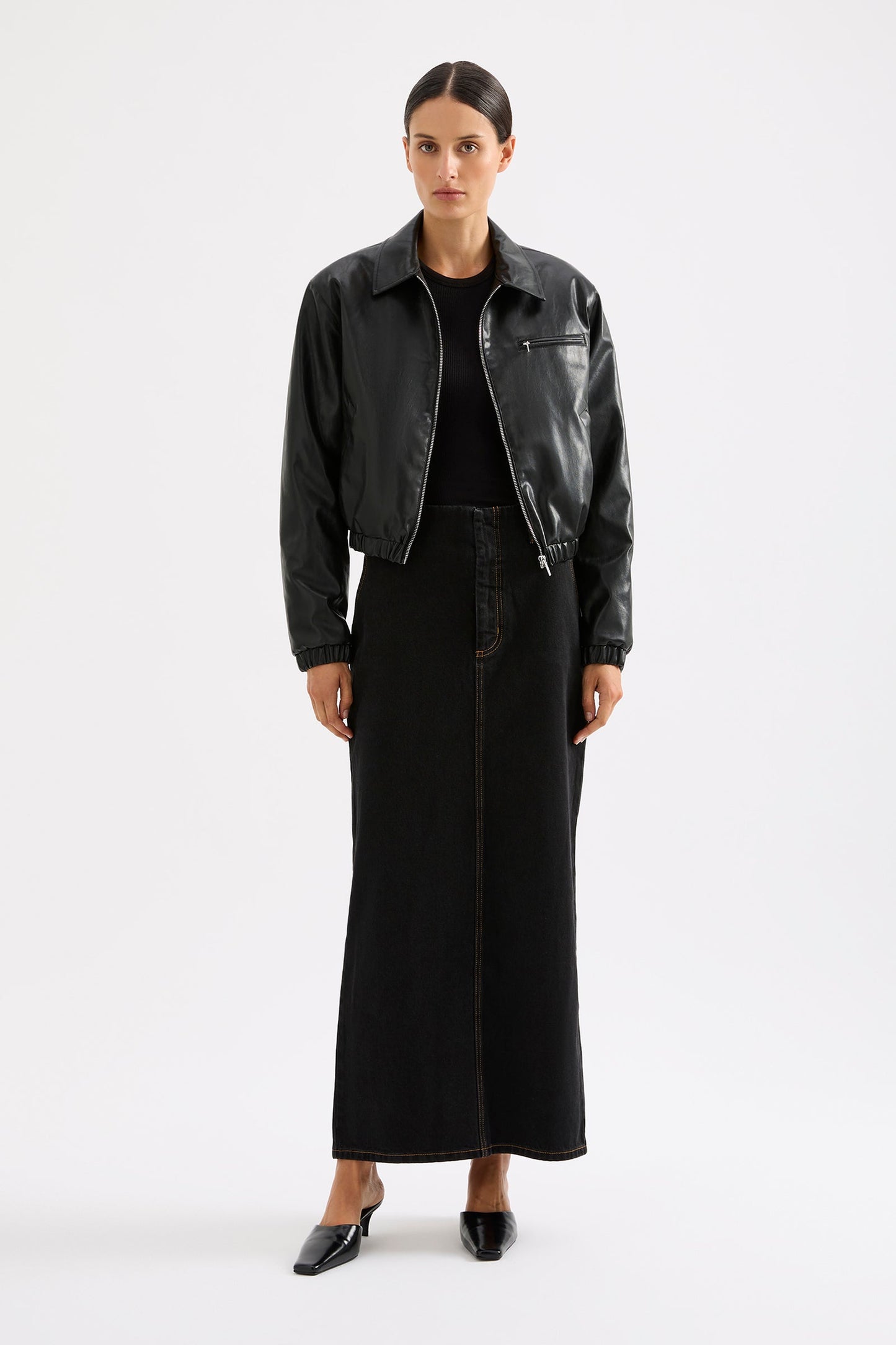 INAYA DENIM SKIRT