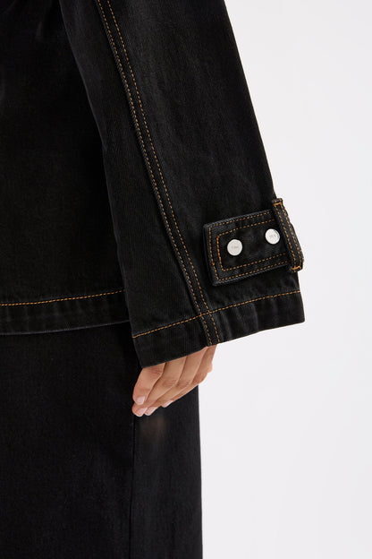 INAYA DENIM TRENCH