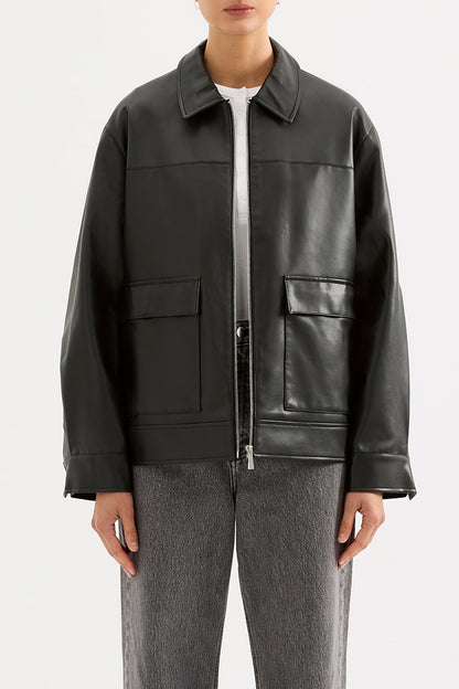 YAZ FAUX LEATHER JACKET