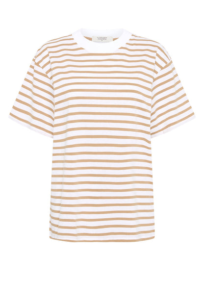ORGANIC STRIPE BOYFRIEND TEE