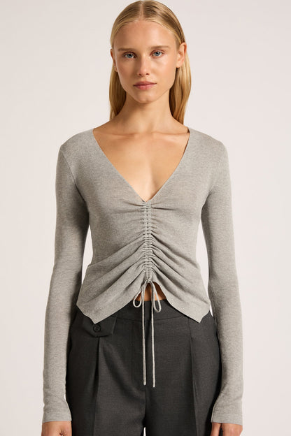 AVRIL LS KNIT TOP