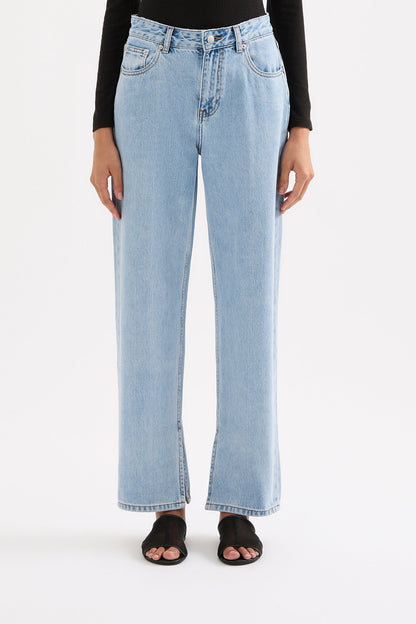 ORGANIC SPLIT HEM JEAN