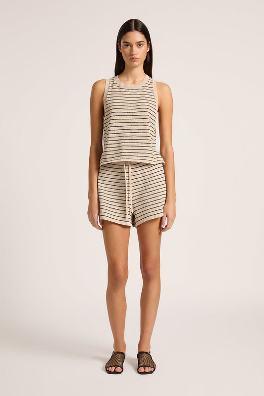 ZOSIA STRIPE KNIT SHORTS