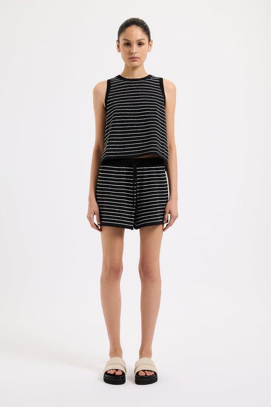 ZOSIA STRIPE KNIT SHORTS