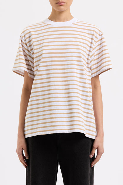 ORGANIC STRIPE BOYFRIEND TEE