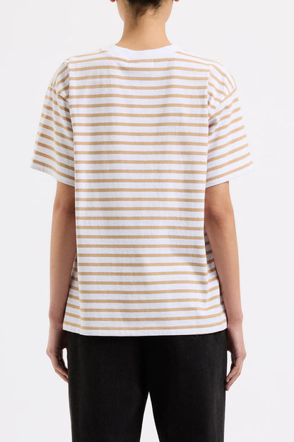 ORGANIC STRIPE BOYFRIEND TEE