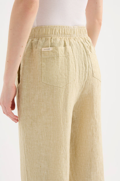 LOUNGE STRIPE LINEN PANT